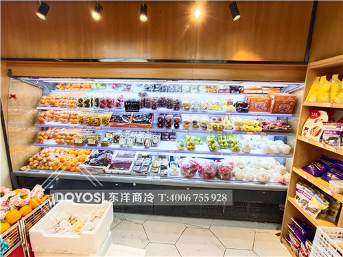 江蘇省蘇州市吳中區水果超市冷柜-風幕柜案例
